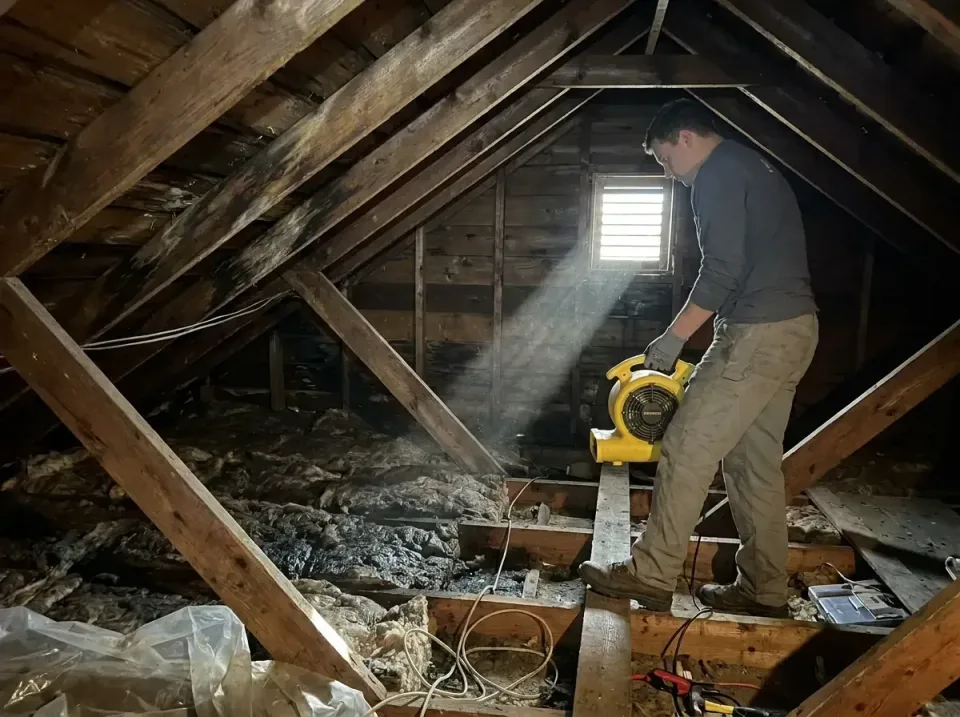 attic-water-damage-drying-proc-007 — frequently asked questions, Emergency Water Extraction & 24/7 Flood Response in Private…